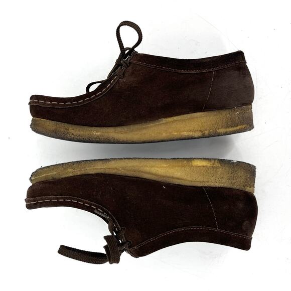 Clarks Wallabee Women's Brown Suede Classic Gum Crepe Sole‎ (8) - Picture 6 of 9